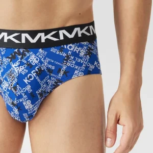 Großhandel ✨ MICHAEL Michael Kors Slip Mit Logo-Bund Im 3er-Pack Modell ‘STRETCH FACTOR’ – Royalblau ? 10