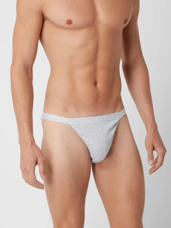 Brandneu ? Skiny Tangaslip Im 2er-Pack – Mittelgrau Meliert ? 4