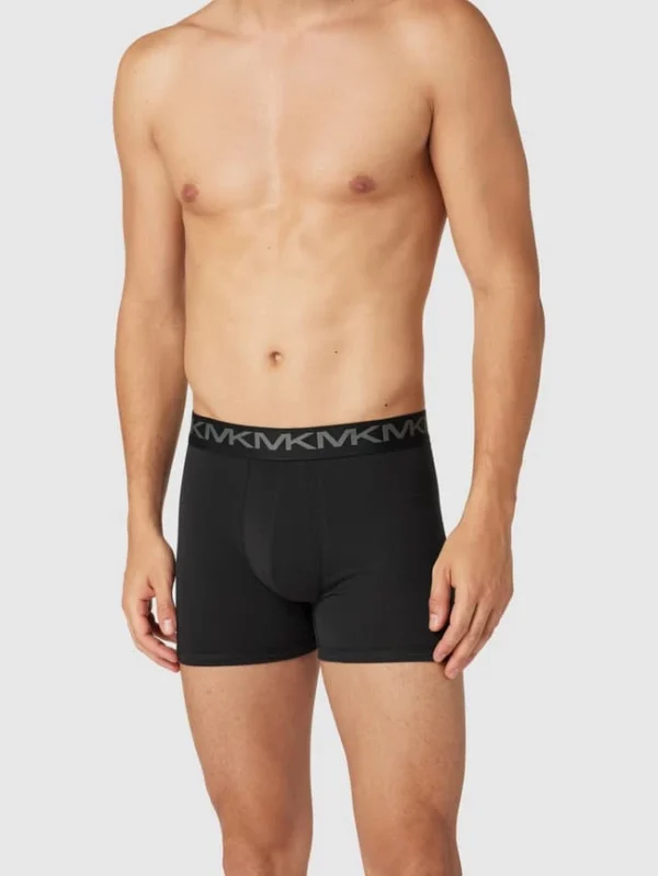 Coupon ? MICHAEL Michael Kors Trunks Mit Logo-Bund Im 3er-Pack Modell ‘STRETCH FACTOR BOXER’ – Dunkelblau ? 1