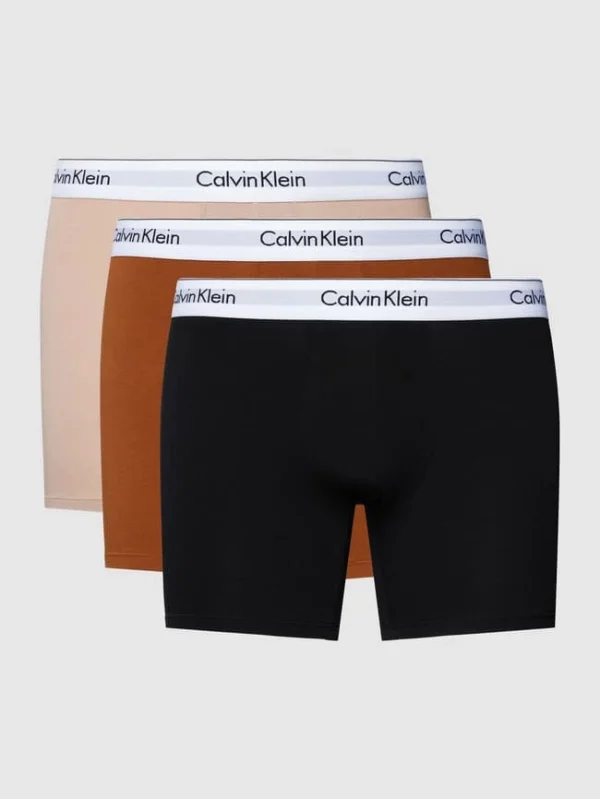 Aktion ? Calvin Klein Underwear Trunks Mit Logo-Bund Im 3er-Pack Modell ‘BOXER’ – Camel ? 3