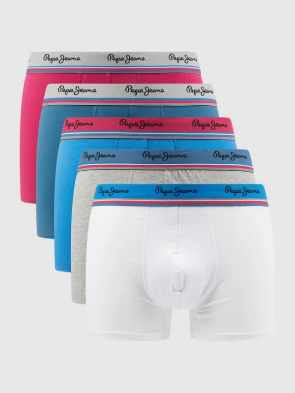 Schlussverkauf ? Pepe ? Jeans Trunks Mit Stretch-Anteil Im 5er-Pack – Mittelgrau Meliert ? 1