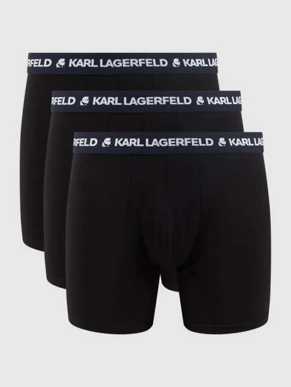 Bester Verkauf ⌛ Karl Lagerfeld Trunks Mit Stretch-Anteil Im 3er-Pack – Schwarz ⭐ 1