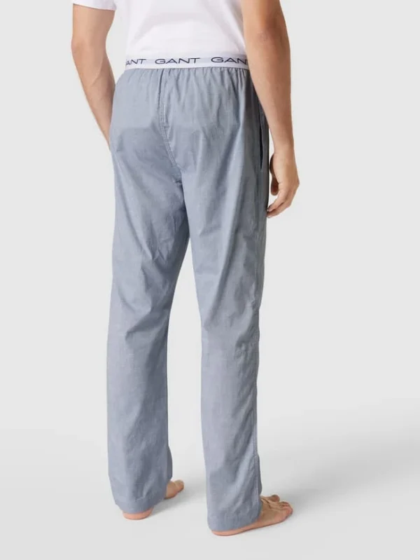Bestpreis ? Gant Pyjama-Hose Mit Logo-Bund – Hellblau ? 6