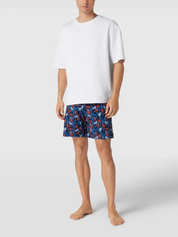 Top 10 ? Mey Pyjama-Shorts Mit Allover-Muster Modell ‘RE:THINK COLOUR Short’ – Blau ? 1