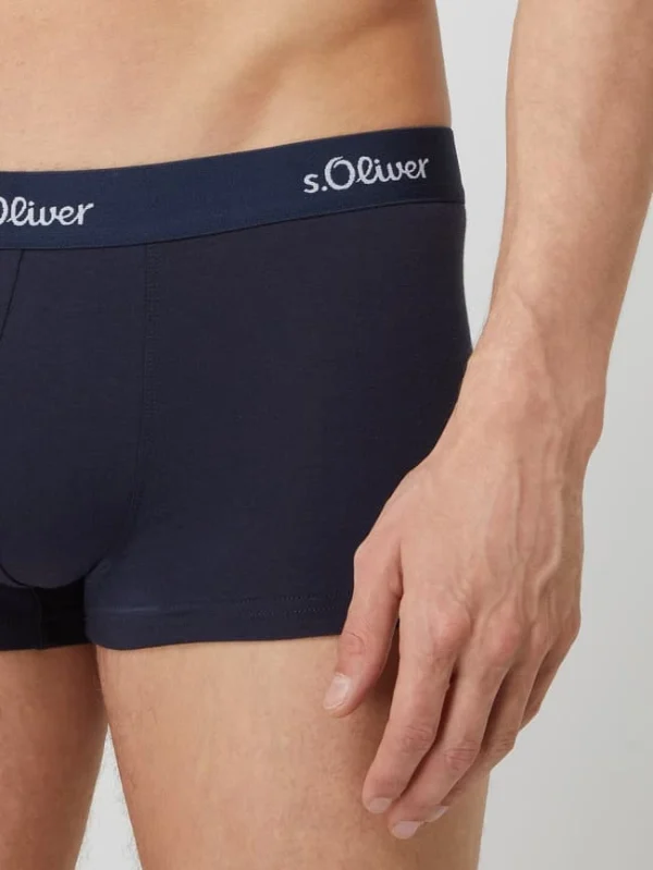Billig ? S.Oliver RED LABEL Trunks Mit Stretch-Anteil Im 3er-Pack – Dunkelblau ? 3