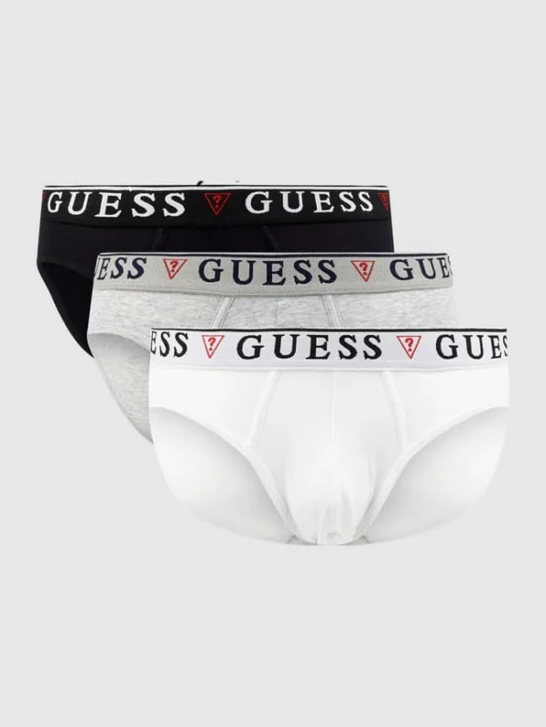 Bestes Angebot ⭐ Guess Slip Aus Baumwoll-Elasthan-Mix Im 3er-Pack – Mittelgrau ? 1