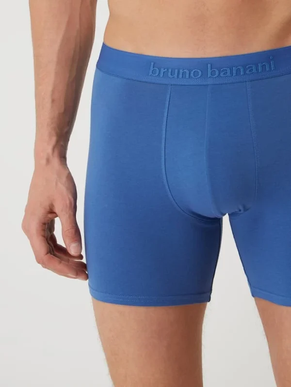 Brandneu ? Bruno Banani Trunks Mit Stretch-Anteil Im 2er-Pack Modell ‘Long Life’ – Blau ⭐ 5
