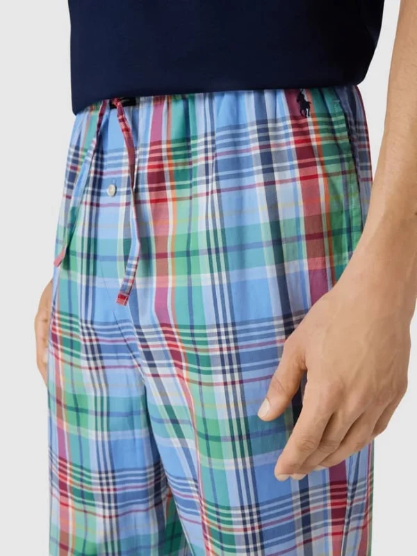 Aktion ? Polo Ralph Lauren Underwear Pyjama-Hose Mit Karomuster Modell ‘MULTI CHECK PJ PANTS’ – Bleu ? 4