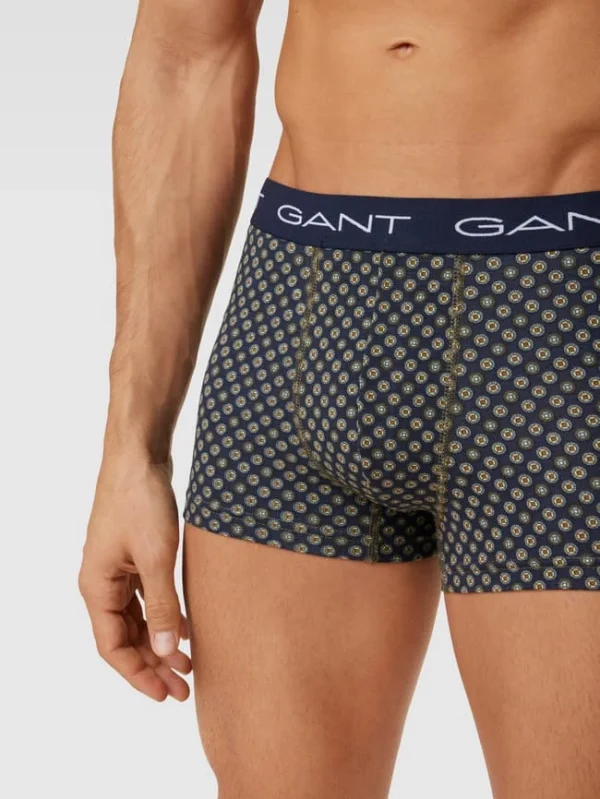 Blitzangebot ✨ Gant Trunks Mit Elastischem Bund Im 3er-Pack Modell ‘FOULARD PRINT’ – Dunkelblau ? 4