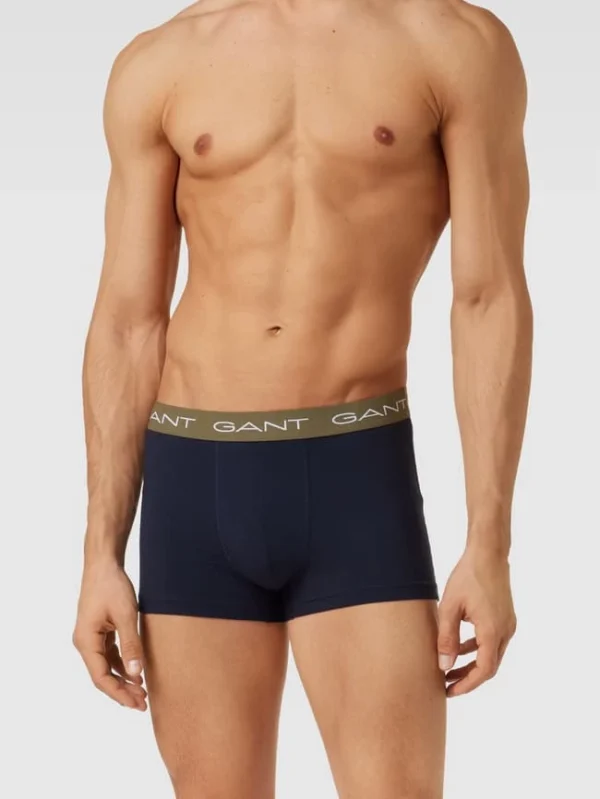 Blitzangebot ✨ Gant Trunks Mit Elastischem Bund Im 3er-Pack Modell ‘FOULARD PRINT’ – Dunkelblau ? 1