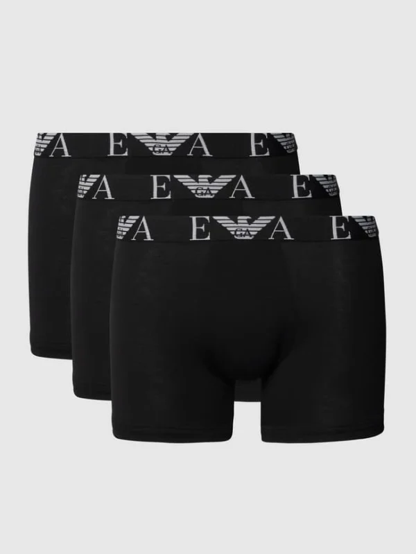 Besorgen ✔️ Emporio Armani Trunks Mit Brand-Schriftzug Im 3er-Pack – Schwarz ? 3