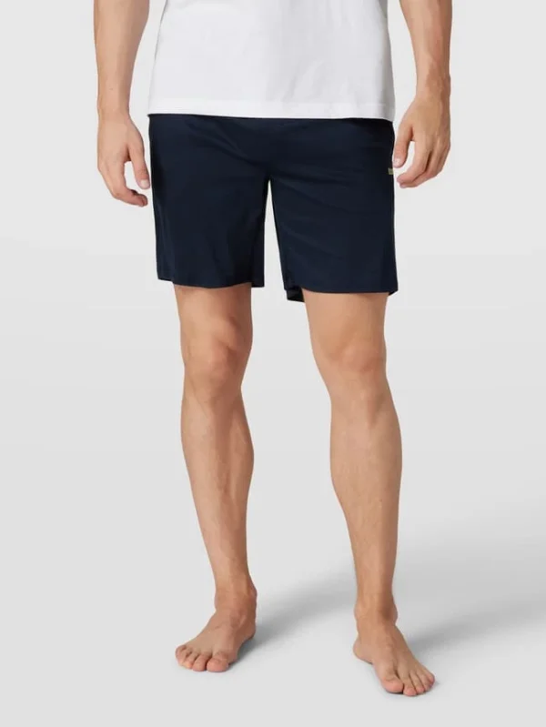 Top 10 ? BOSS Pyjama-Hose Mit Label-Stitching Modell ‘Ultralight Shorts’ – Marineblau ? 5
