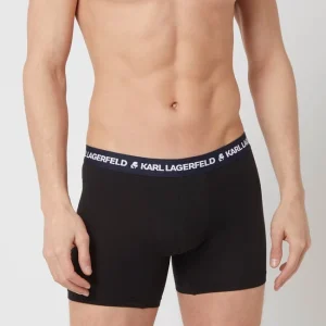 Bester Verkauf ⌛ Karl Lagerfeld Trunks Mit Stretch-Anteil Im 3er-Pack – Schwarz ⭐ 10