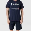 Brandneu ? Tom Tailor Pyjama Mit Brand-Motiv – Dunkelblau ? 14
