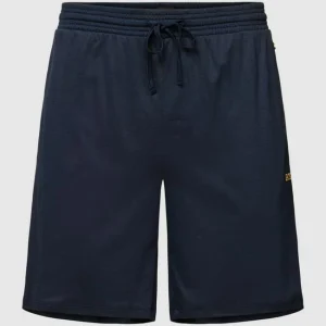 Top 10 ? BOSS Pyjama-Hose Mit Label-Stitching Modell ‘Ultralight Shorts’ – Marineblau ? 9