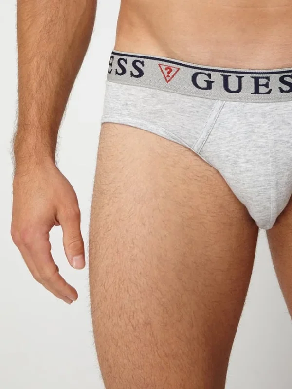 Bestes Angebot ⭐ Guess Slip Aus Baumwoll-Elasthan-Mix Im 3er-Pack – Mittelgrau ? 7