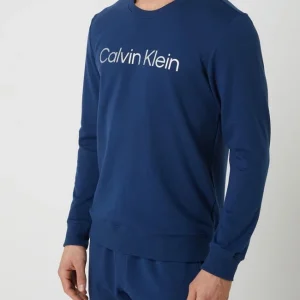 Am billigsten ? Calvin Klein Underwear Pyjama-Oberteil Mit Logo-Print – Blau ? 13
