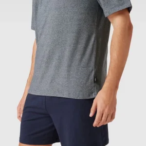 Neu ? S.Oliver RED LABEL Pyjama Mit Label-Details – Blau Meliert ? 10