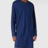 Neu ⭐ Schiesser Nachthemd Mit Allover-Muster – Royalblau ? 17