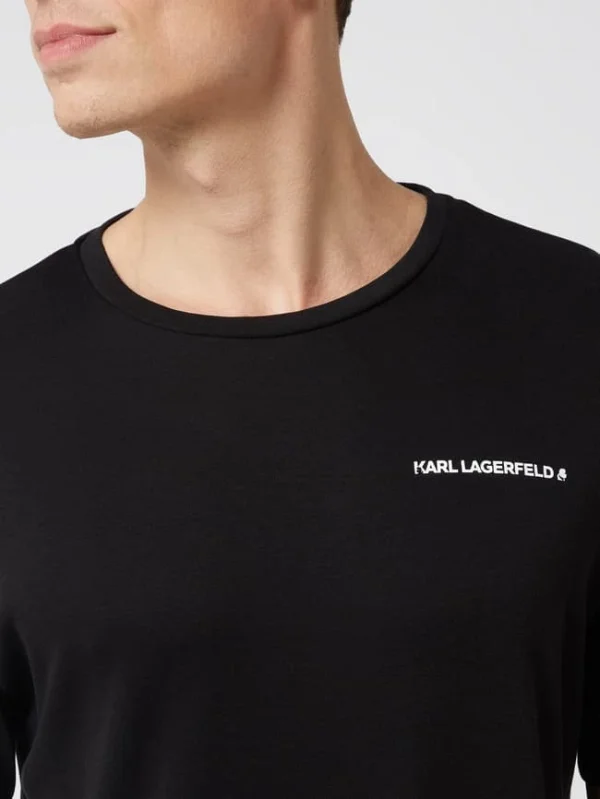 Am billigsten ? Karl Lagerfeld Pyjama Aus Lyocellmischung – Schwarz ❤️ 4