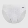 Coupon ? Skiny Slip Aus Baumwolle Modell ‘Olymp’ – Hellgrau Meliert ? 14