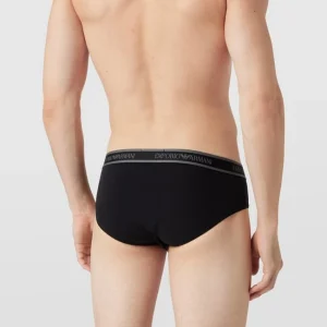 Auslauf ? Emporio Armani Slip Mit Logo-Bund Im 3er-Pack – Mittelgrau ? 12
