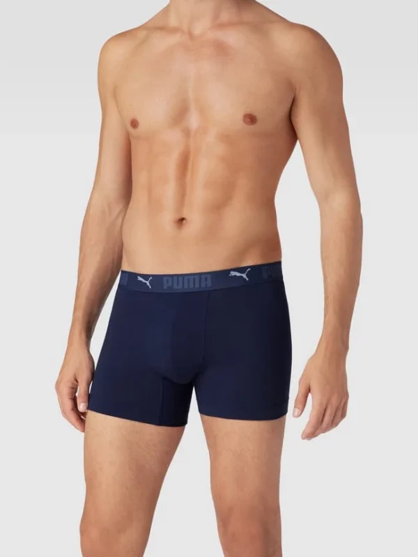 Brandneu ? Puma Trunks Mit Label-Details Im 2er-Pack – Blau ? 1