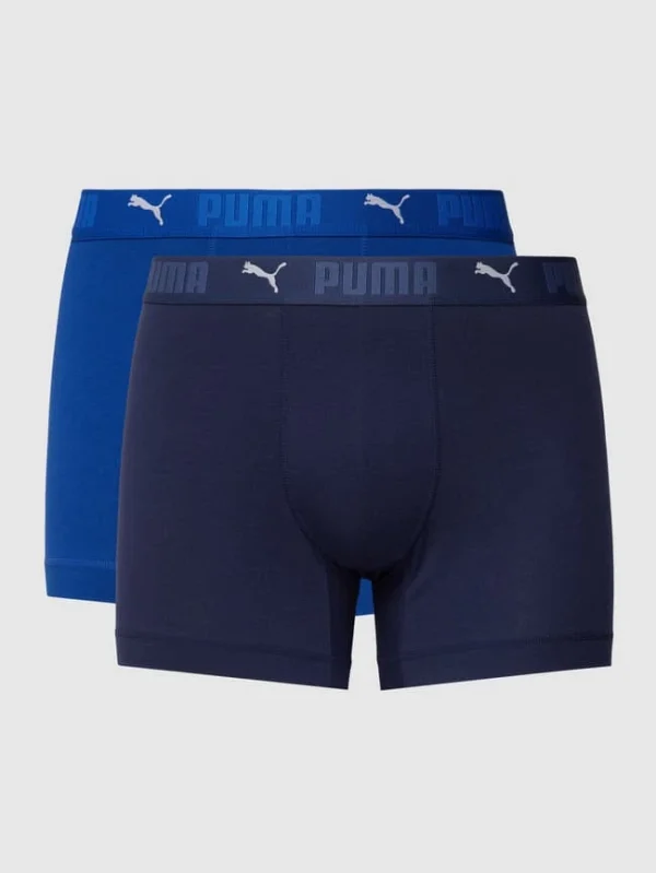 Brandneu ? Puma Trunks Mit Label-Details Im 2er-Pack – Blau ? 3
