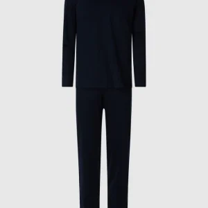 Budget ? Hanro Pyjama Aus Merzerisierter Baumwolle – Dunkelblau ? 8