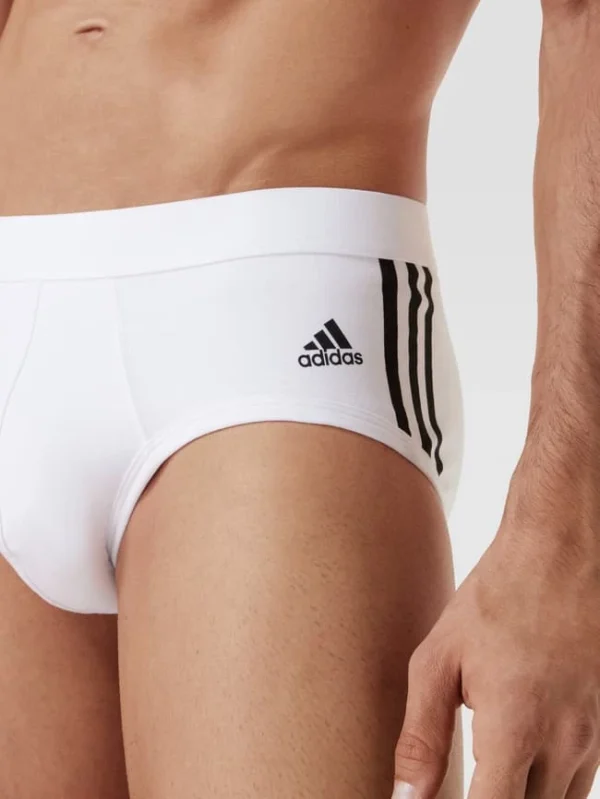 Aktion ? ADIDAS SPORTSWEAR Slip Mit Kontrastiven Label-Streifen Im 3er-Pack – Weiß ? 4