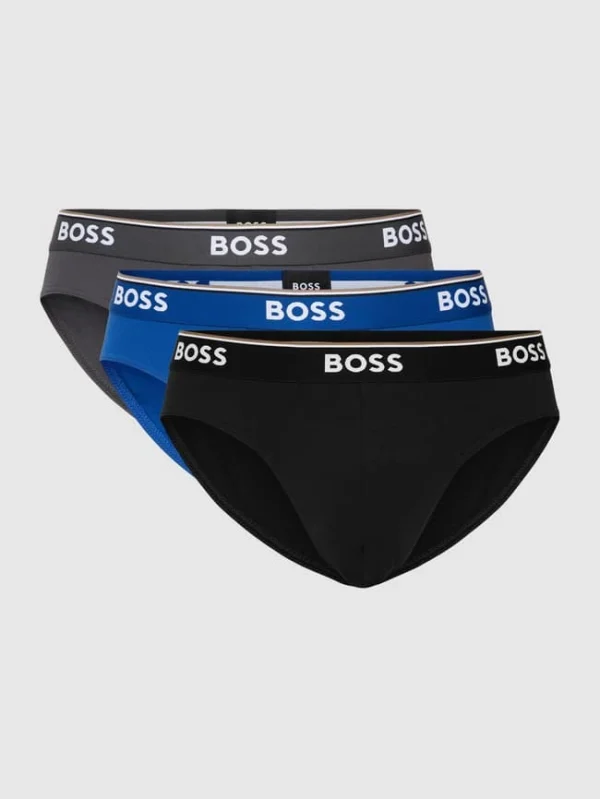 Auslauf ? BOSS Slip Mit Label-Details Im 3er-Pack Modell ‘Power’ – Royalblau ? 3