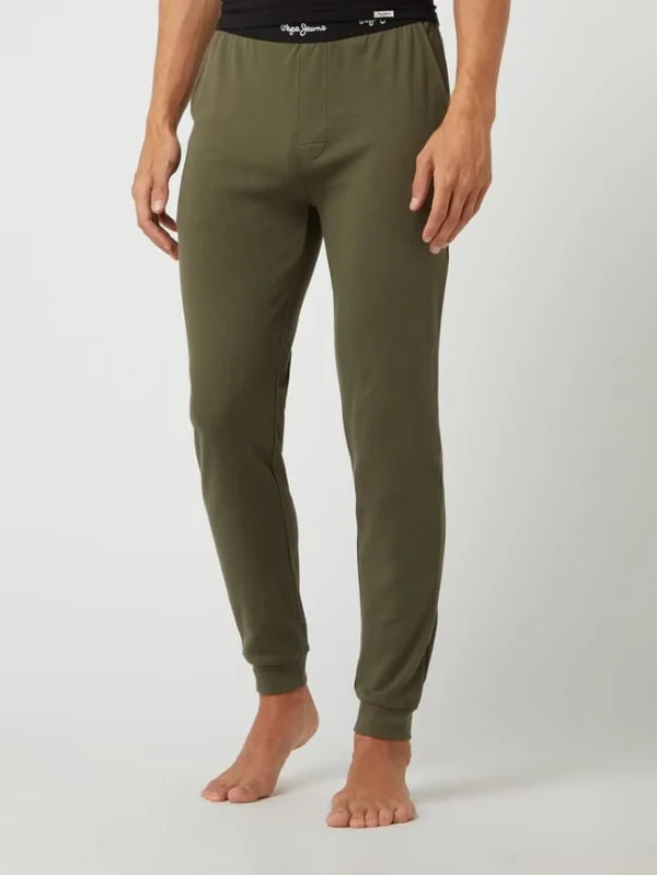 Billig ? Pepe ? Jeans Lounge-Hose Aus Baumwolle – Olivgrün ? 5
