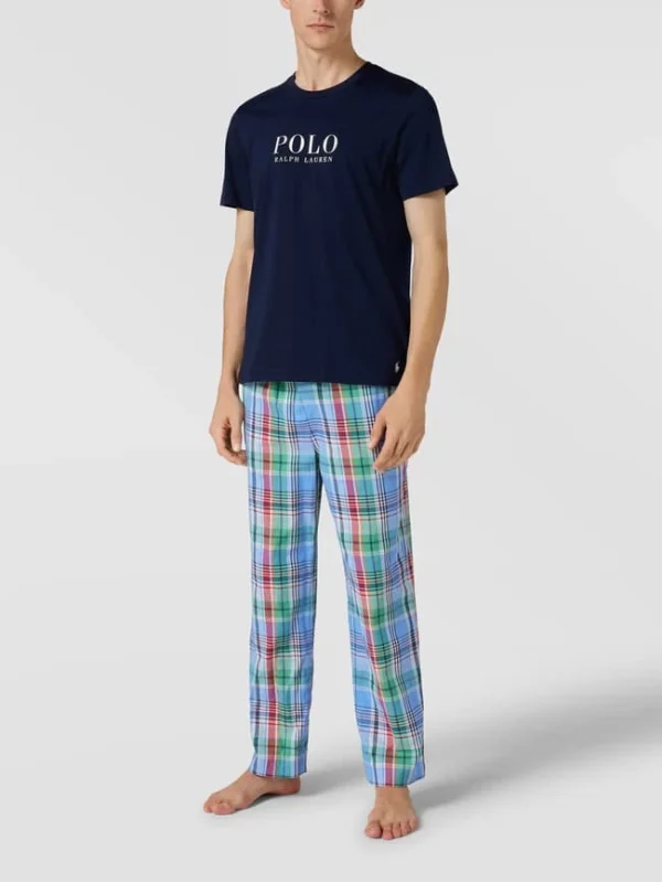 Aktion ? Polo Ralph Lauren Underwear Pyjama-Hose Mit Karomuster Modell ‘MULTI CHECK PJ PANTS’ – Bleu ? 1