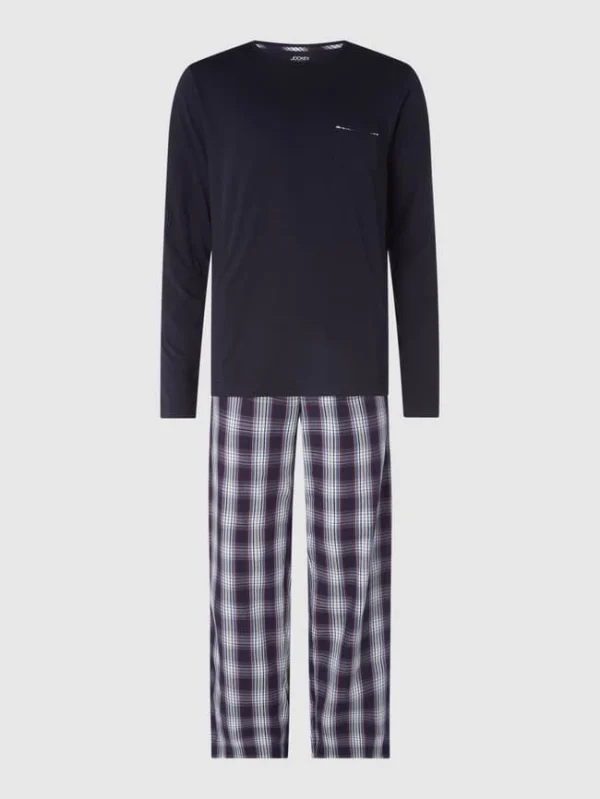 Aktion ⌛ Jockey Pyjama Aus Baumwolle – Dunkelblau ? 3