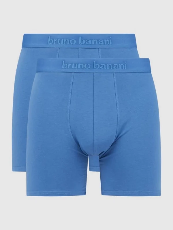 Brandneu ? Bruno Banani Trunks Mit Stretch-Anteil Im 2er-Pack Modell ‘Long Life’ – Blau ⭐ 1