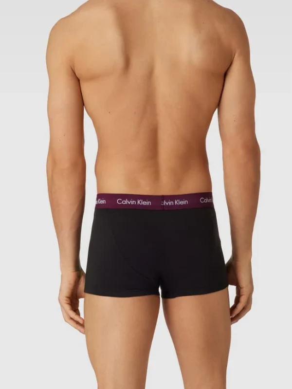 Besorgen ✨ Calvin Klein Underwear Trunks Mit Logo-Bund Im 5er-Pack Modell ‘Low Rise Trunk’ – Schwarz ⌛ 5