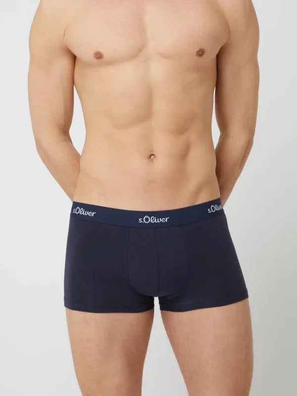 Billig ? S.Oliver RED LABEL Trunks Mit Stretch-Anteil Im 3er-Pack – Dunkelblau ? 4