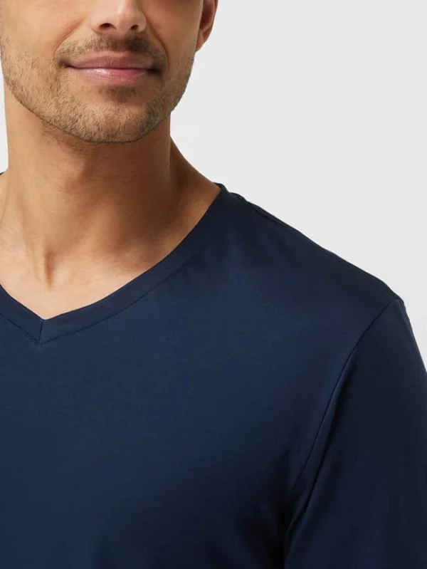 Budget ? Hanro Pyjama Aus Merzerisierter Baumwolle – Dunkelblau ? 4
