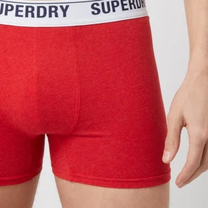 Coupon ⭐ Superdry Trunks Mit Stretch-Anteil – Rot Meliert ? 8