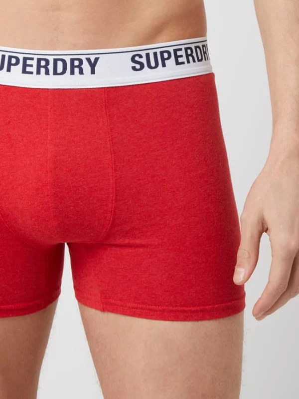Coupon ⭐ Superdry Trunks Mit Stretch-Anteil – Rot Meliert ? 3