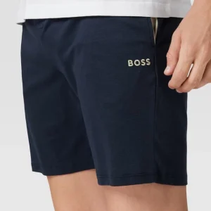 Top 10 ? BOSS Pyjama-Hose Mit Label-Stitching Modell ‘Ultralight Shorts’ – Marineblau ? 11