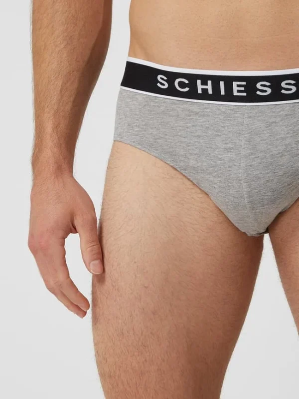 Bestes Angebot ? Schiesser Slip Mit Logo-Bund Im 3er-Pack – Mittelgrau Meliert ? 5