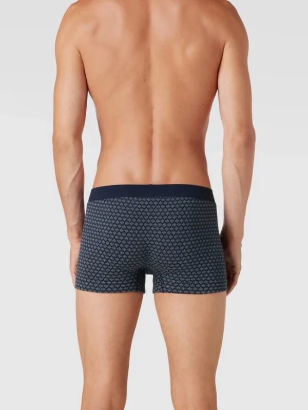 Aktion ? Schiesser Trunks Mit Allover-Muster Modell ‘Fine’ – Dunkelblau ✨ 5