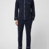 Bestpreis ✨ Seidensticker Pyjama Mit Stretch-Anteil – Marineblau ? 14