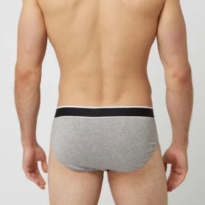 Bestes Angebot ? Schiesser Slip Mit Logo-Bund Im 3er-Pack – Mittelgrau Meliert ? 10