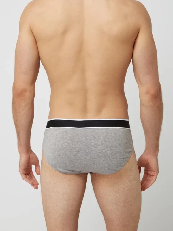 Bestes Angebot ? Schiesser Slip Mit Logo-Bund Im 3er-Pack – Mittelgrau Meliert ? 4