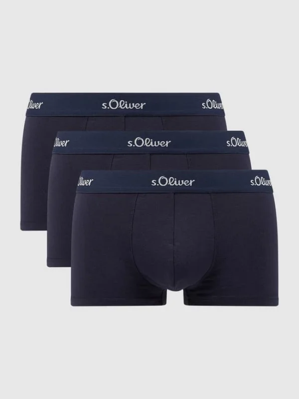 Billig ? S.Oliver RED LABEL Trunks Mit Stretch-Anteil Im 3er-Pack – Dunkelblau ? 1