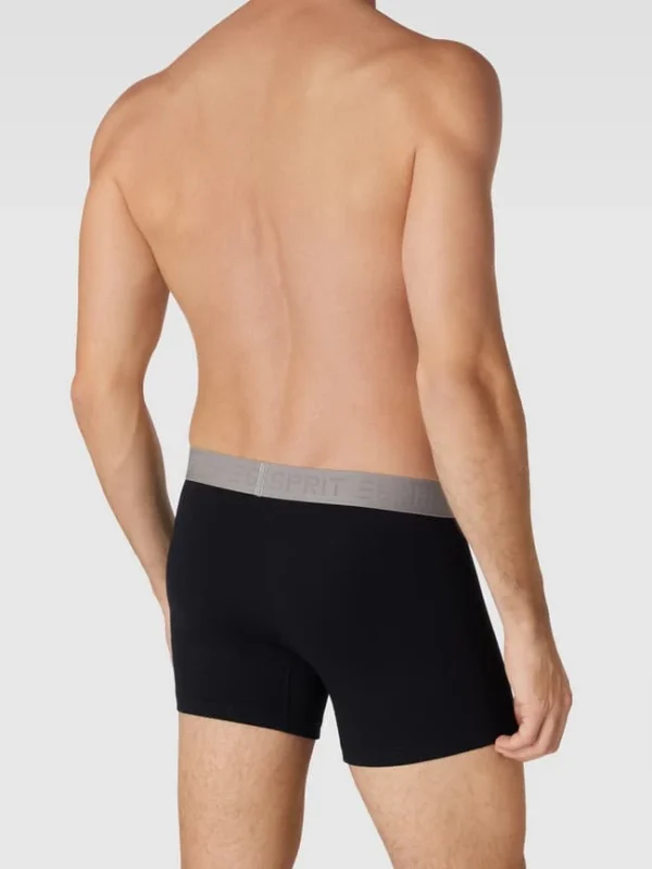 Großhandel ⭐ Esprit Trunks Mit Label-Details Im 3er-Pack – Mittelgrau Meliert ✨ 5
