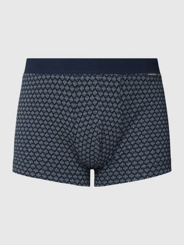 Aktion ? Schiesser Trunks Mit Allover-Muster Modell ‘Fine’ – Dunkelblau ✨ 3
