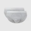 Neu ? Hanro Slip Im 2er-Pack – Mittelgrau Meliert ? 11